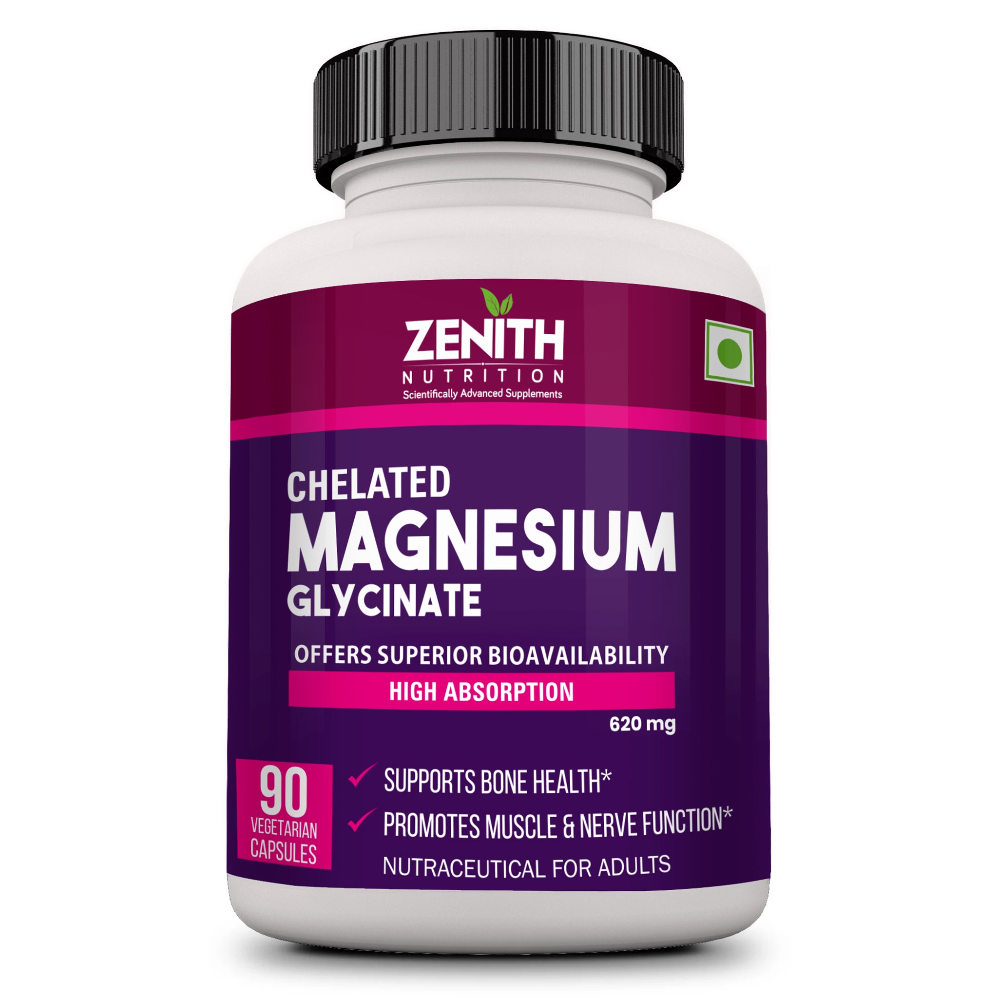 High Absorption Chelated Magnesium Glycinate 90 Vegetarian capsules High Absorption Chelated Magnesium Glycinate 90 Vegetarian capsules