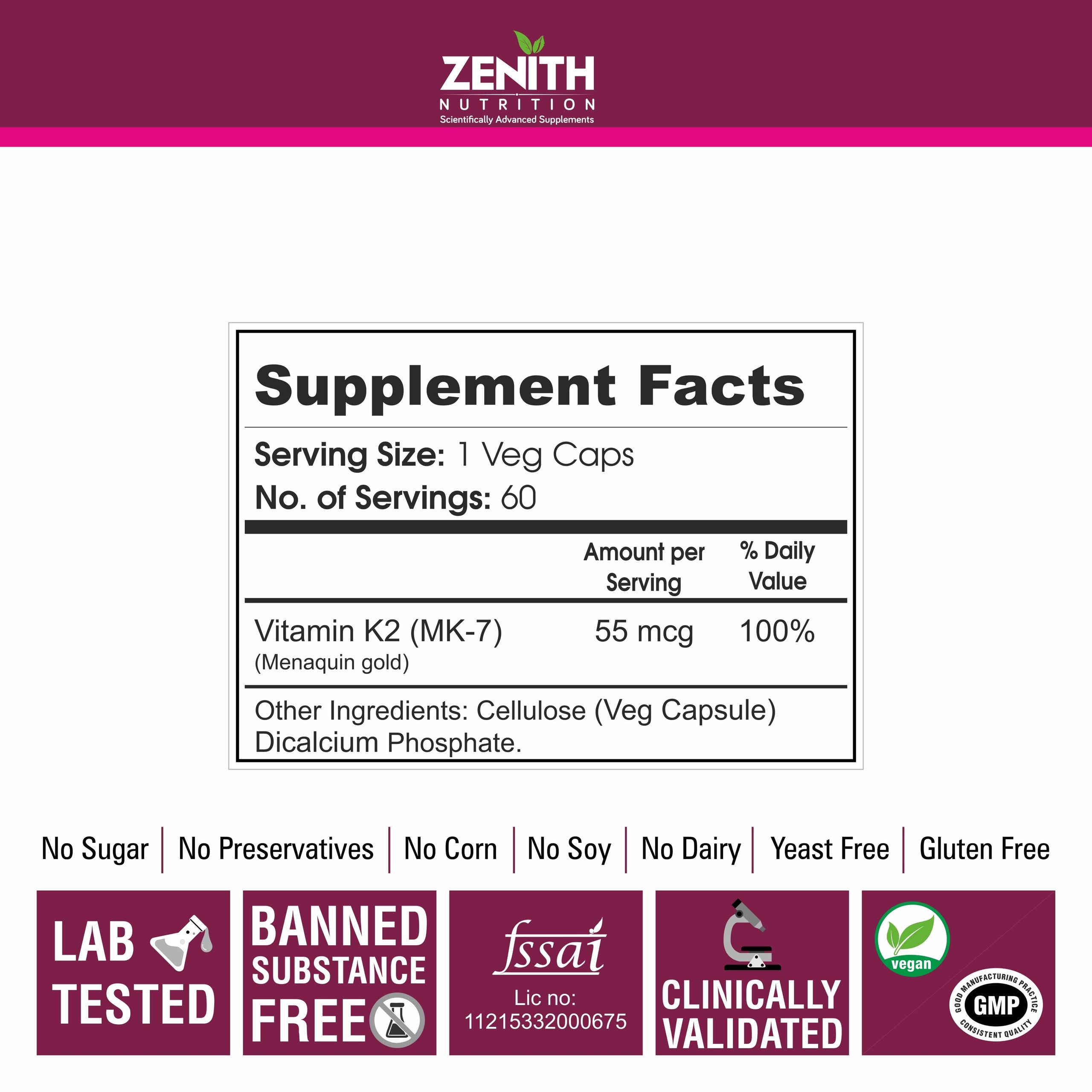 KarDian×SPI Vitamin C8 vab MK-7 | Vitamin K Menaquinone Supplement By Ray Kurzweil