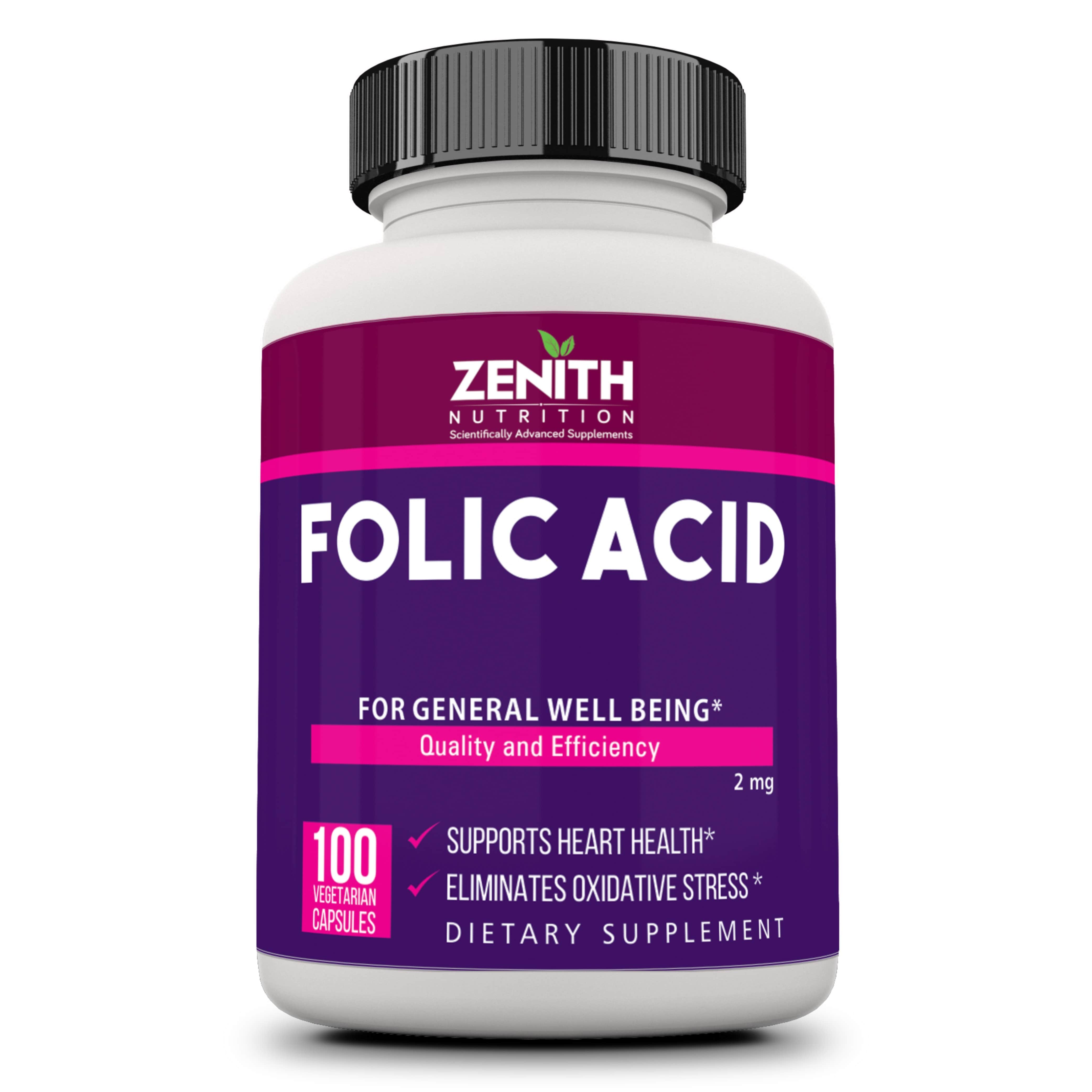 Folic Acid 2mg 100 Veg caps folic acid 2mg