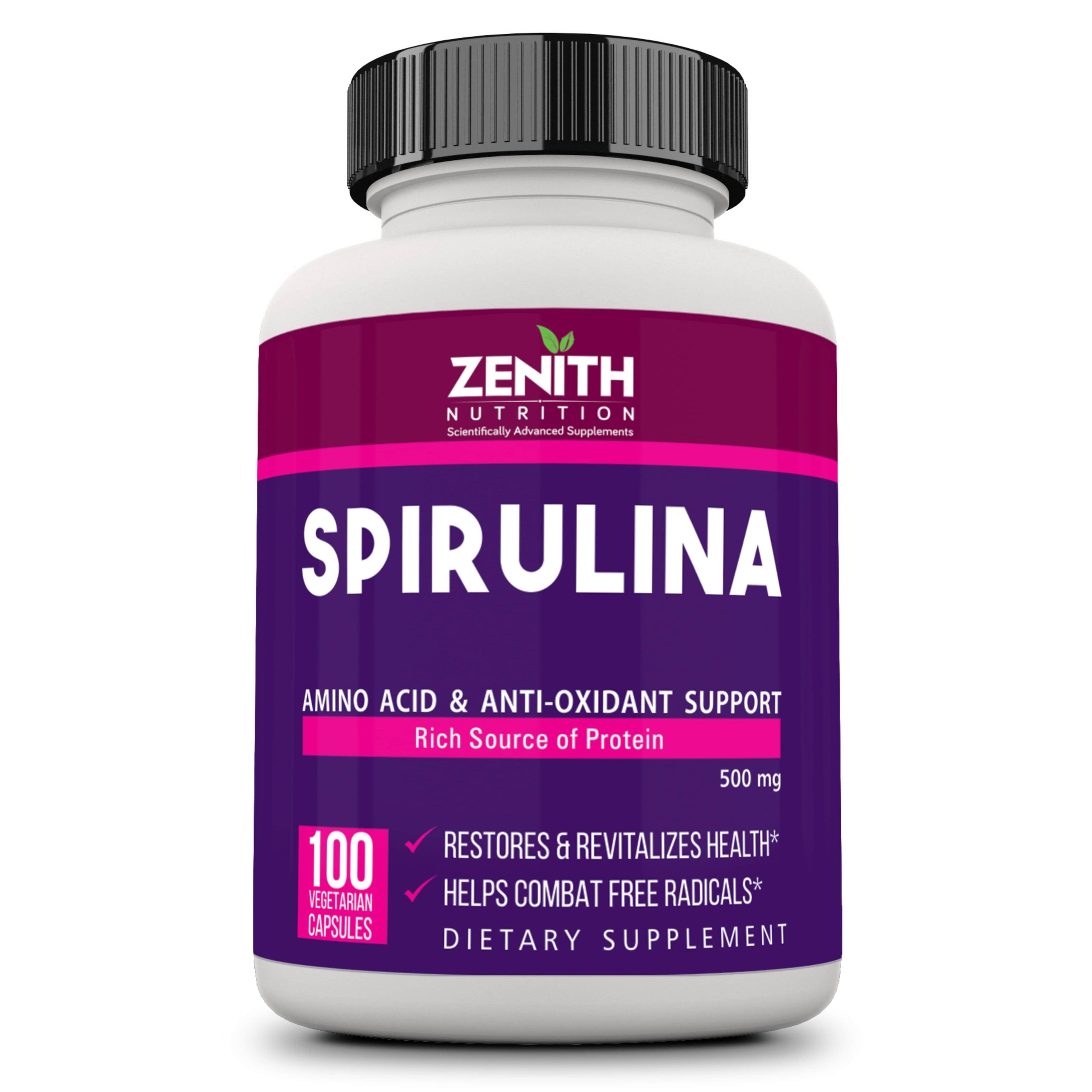 zenith nutrition glutathione Spirulina 500mg سيروم لتقليل مظهر البقع Color:Lime Green Copper Peptide GHK-Cu for