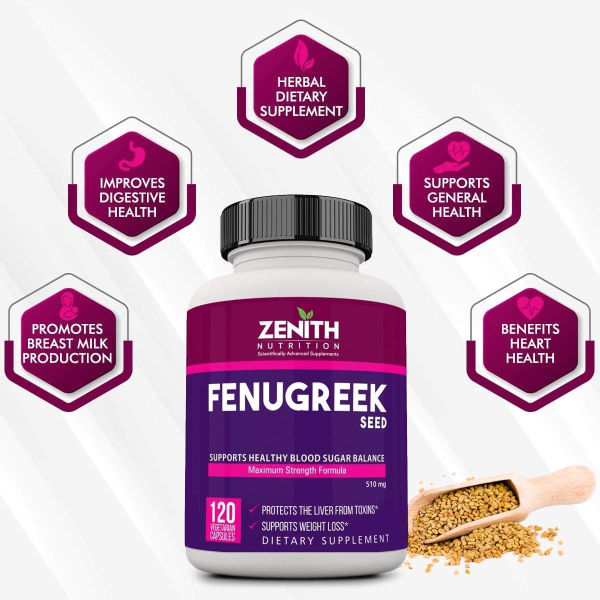 Fenugreek Seeds 100 Capsules: Boost Health & Wellbeing!