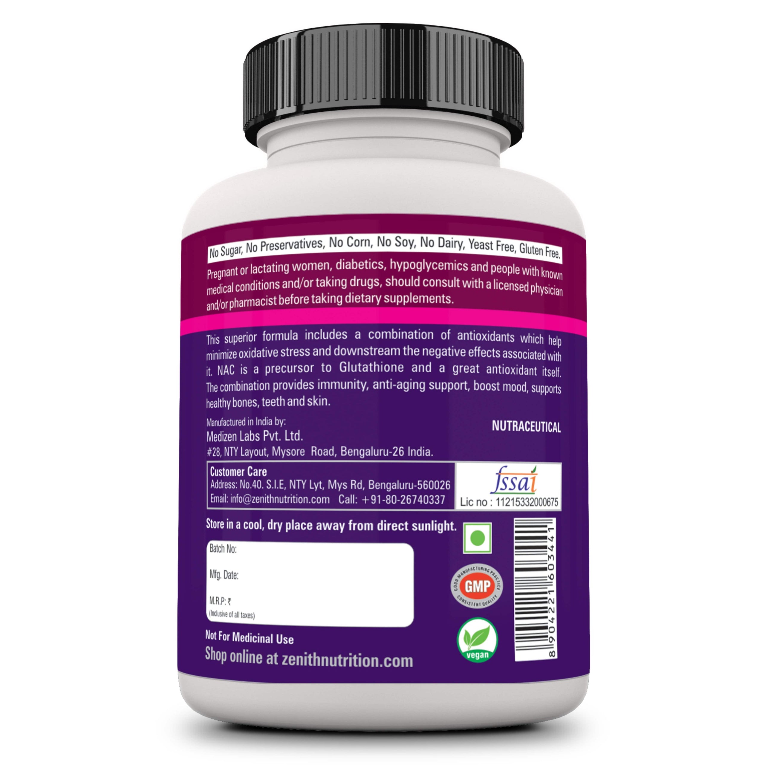 Glutathione, NAC & Vitamin C