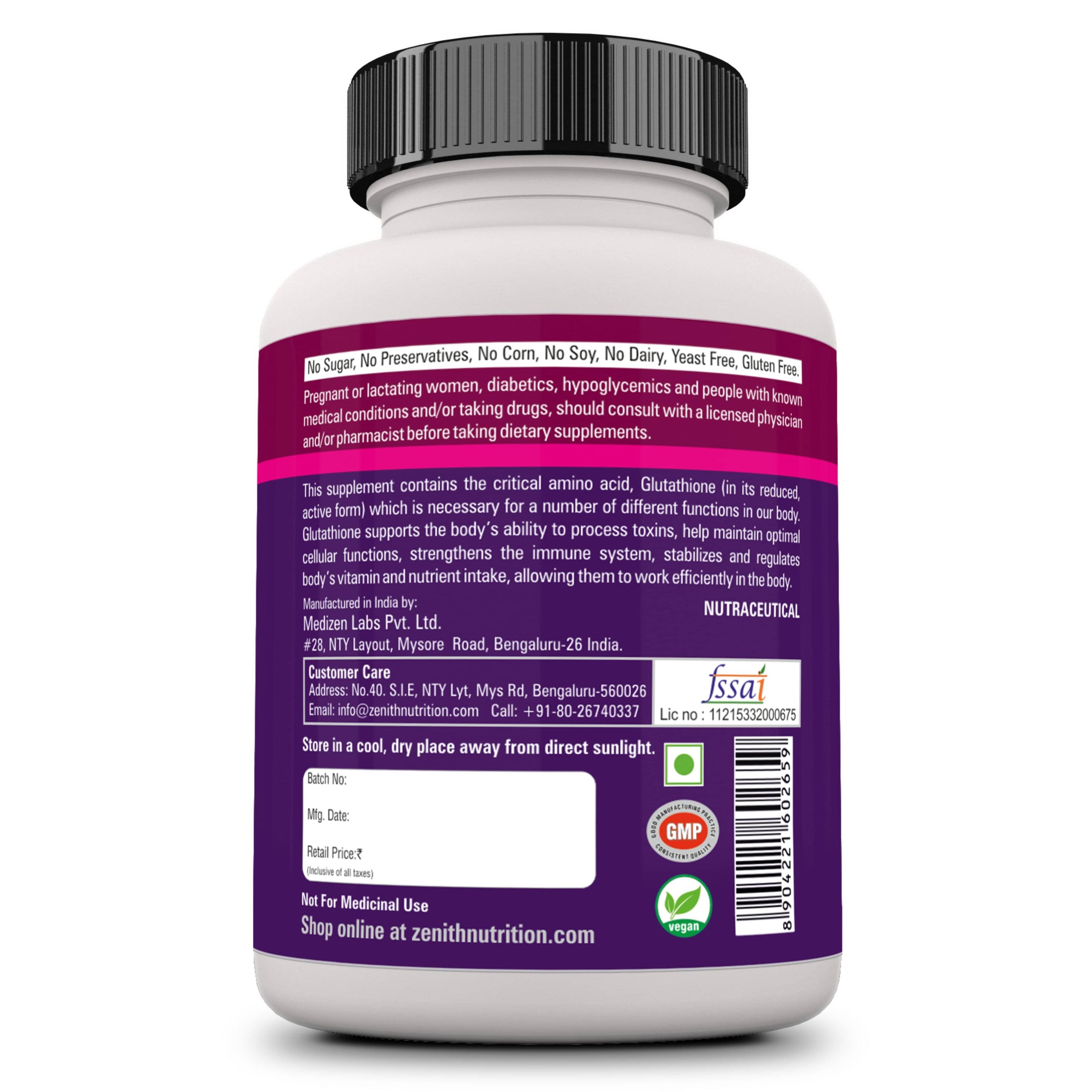 Glutathione 250mg - 30 Veg caps Best Glutathione Capsules Online in India Glutathione 250mg - 30 Veg caps Best Glutathione Capsules Online in India